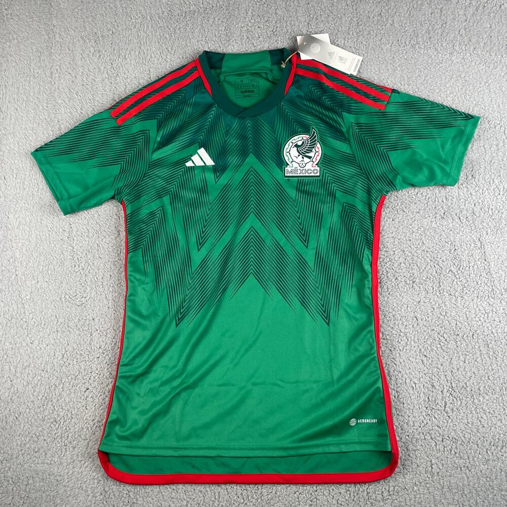 Adidas Men's Medium Green Mexico 2022 Short Sleeve Home Soccer Jersey HD6899